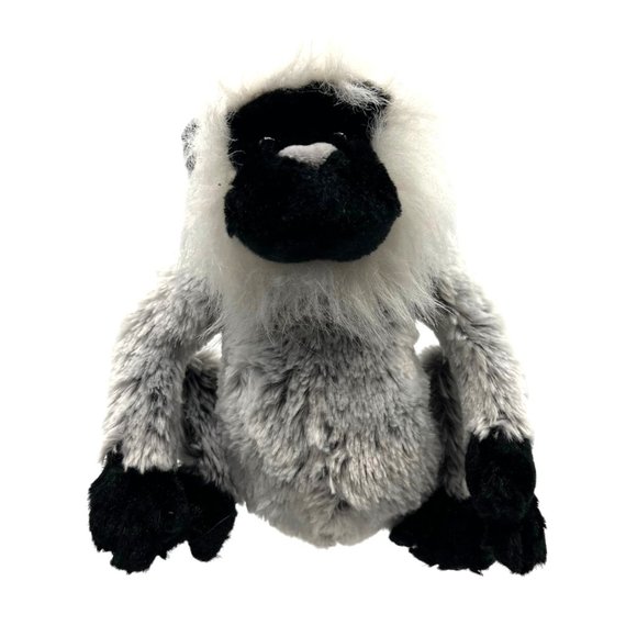 Ganz Webkinz Grey Langur Monkey Plush Stuffed Animal No Code Toy Display Decor - Picture 1 of 9